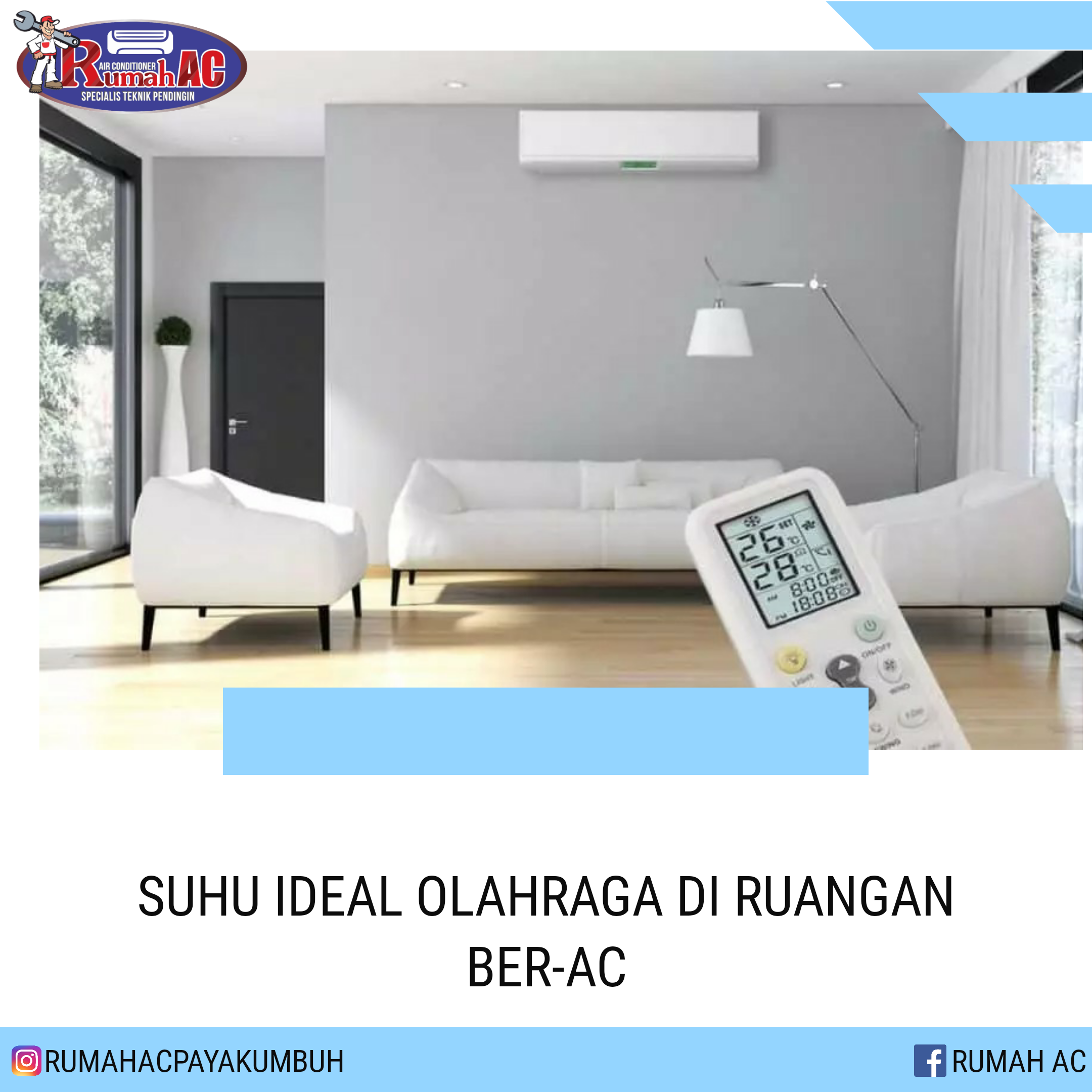 SUHU IDEAL OLAHRAGA DI RUANGAN BER-AC