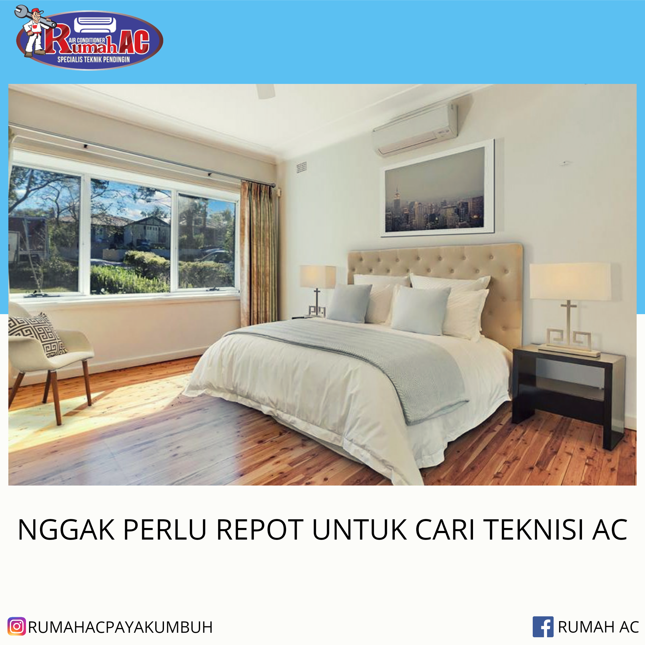 NGGAK PERLU REPOT UNTUK CARI TEKNISI AC