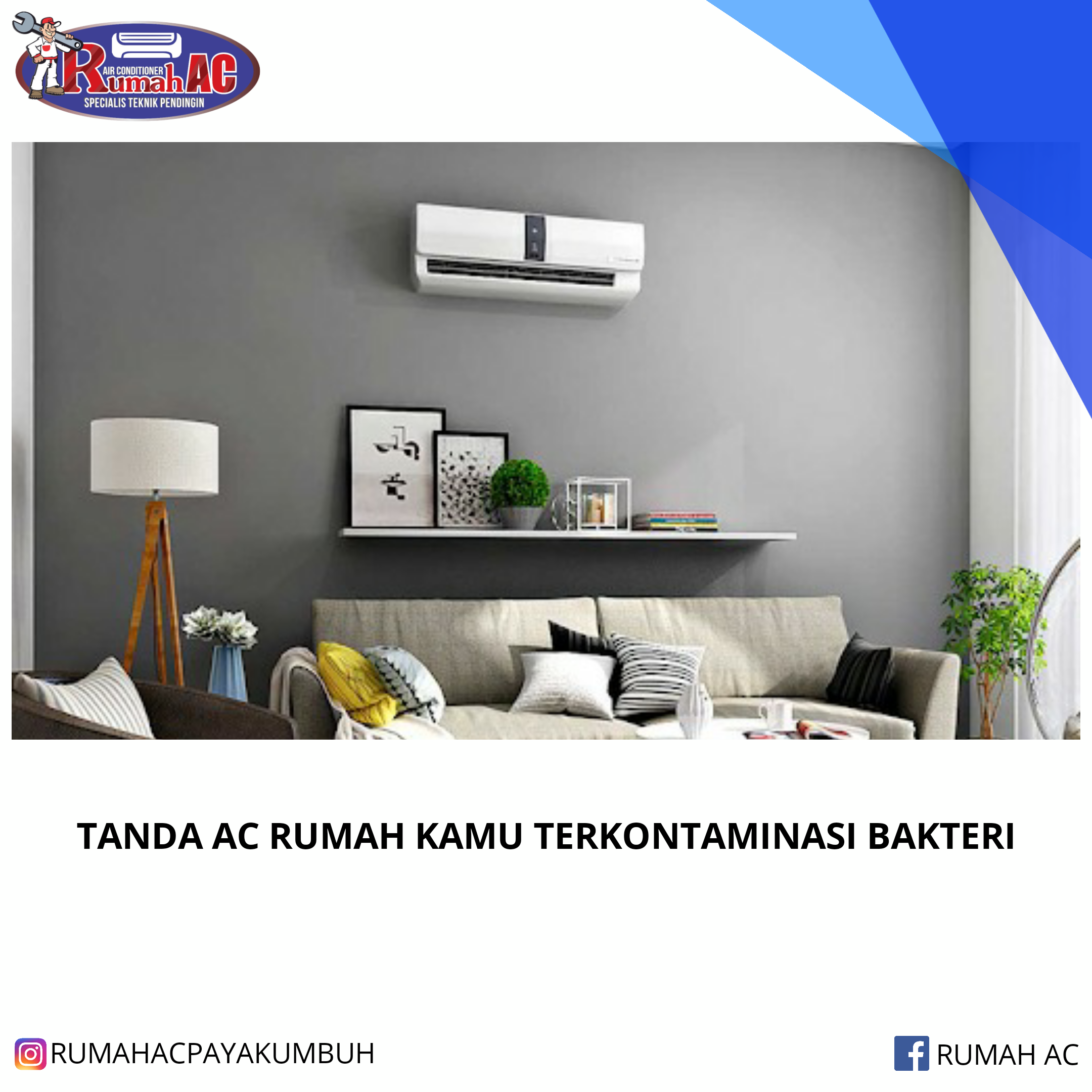 TANDA AC RUMAH KAMU TERKONTAMINASI BAKTERI